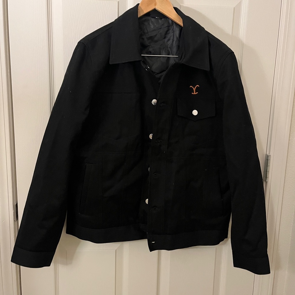 Yellowstone RIP Wheeler Black Cotton Jacket for Men